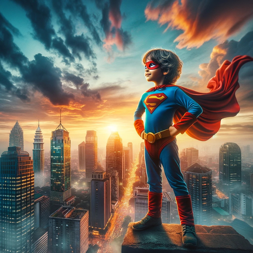 Si Kecil Pahlawan: Petualangan Anak Super