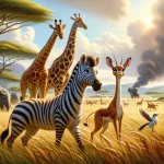 Zebra Pemberani dan Petualangan di Savana