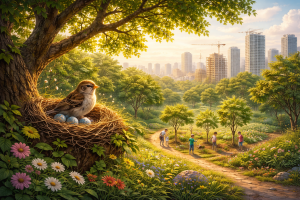 Burung Kecil yang Kehilangan Pohon