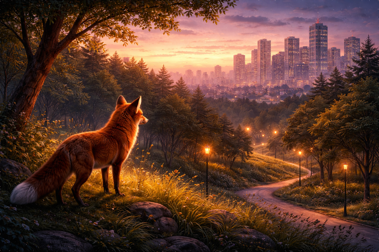 Rubah Senja dan Kota yang Tidak Pernah Tidur