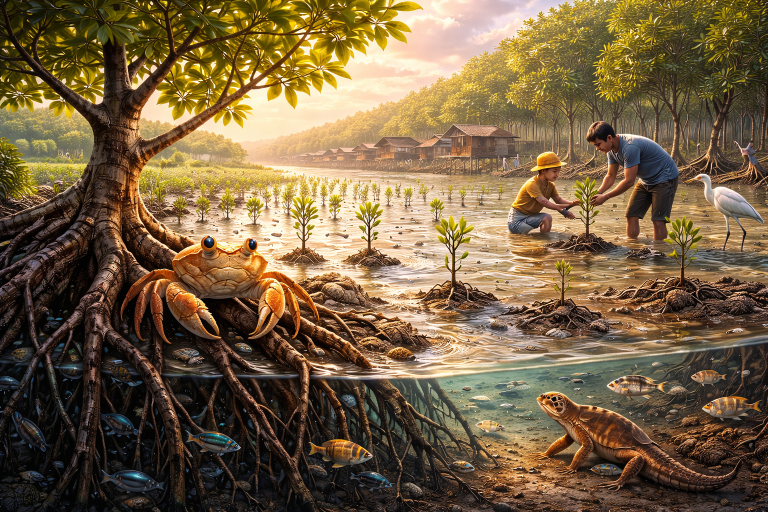 Akar yang Menahan Laut