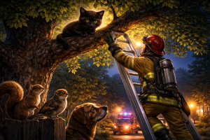 Si Hitam di Atas Dahan dan Tangga yang Datang Pelan-Pelan