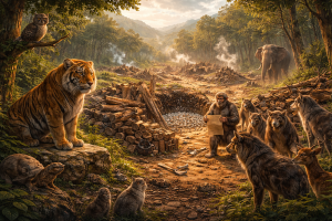 Surat Denda untuk Para Penebang, Gajah yang Kehilangan Jalan