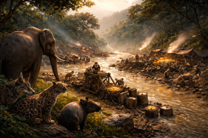 Sungai Puspa, Debu Emas, dan Pasukan Akar yang Tak Mau Dibeli