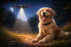 Abbie dan Lampu Hangat di Langit Malam