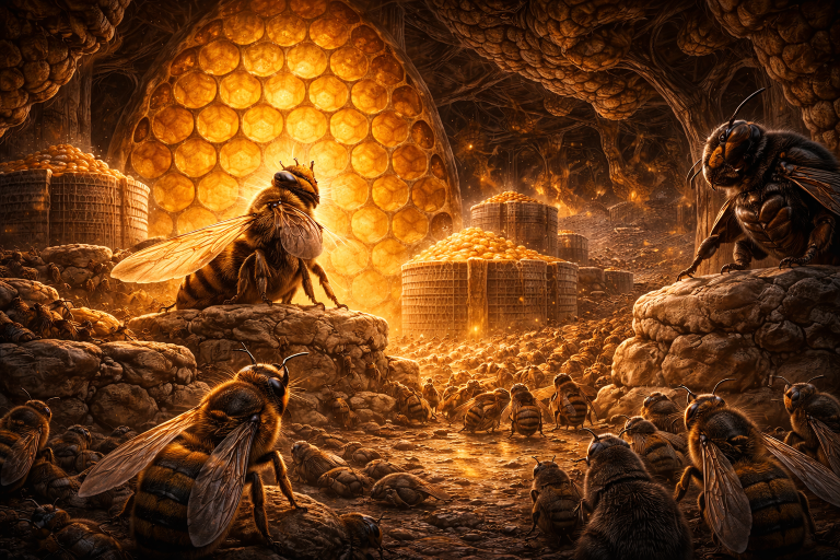 Kota Sarang Lebah dan Raja yang Mengukur Langit