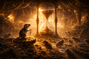 Negeri Jam Pasir dan Tikus yang Menghentikan Waktu