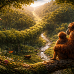 Jalan Daun di Atas Tanah yang Terbelah